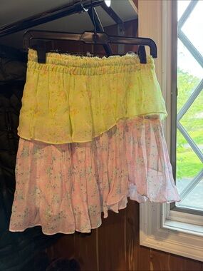 Love Shack Fancy floral skirt, size xs/small